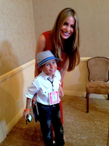 Pablove Shutterbug Jacob with Sofia Vergara.