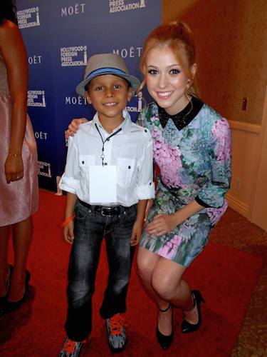 Pablove Shutterbug Jacob with Katherine McNamara.