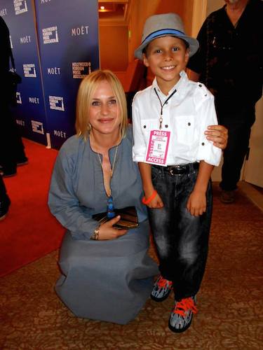 Pablove Shutterbug Jacob with Patricia Arquette.