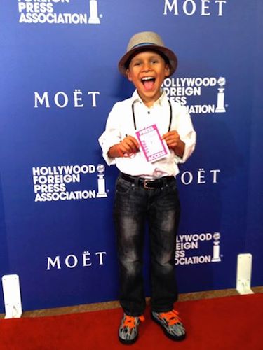Pablove Shutterbug Jacob arrives on the red carpet!