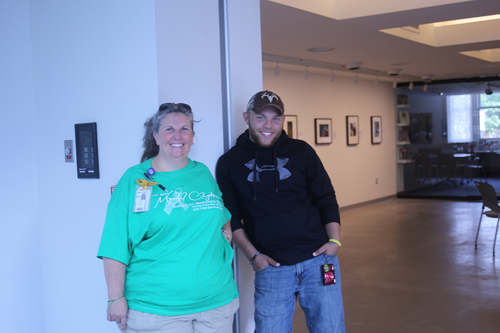 Dustin and our Akron Children's supporter