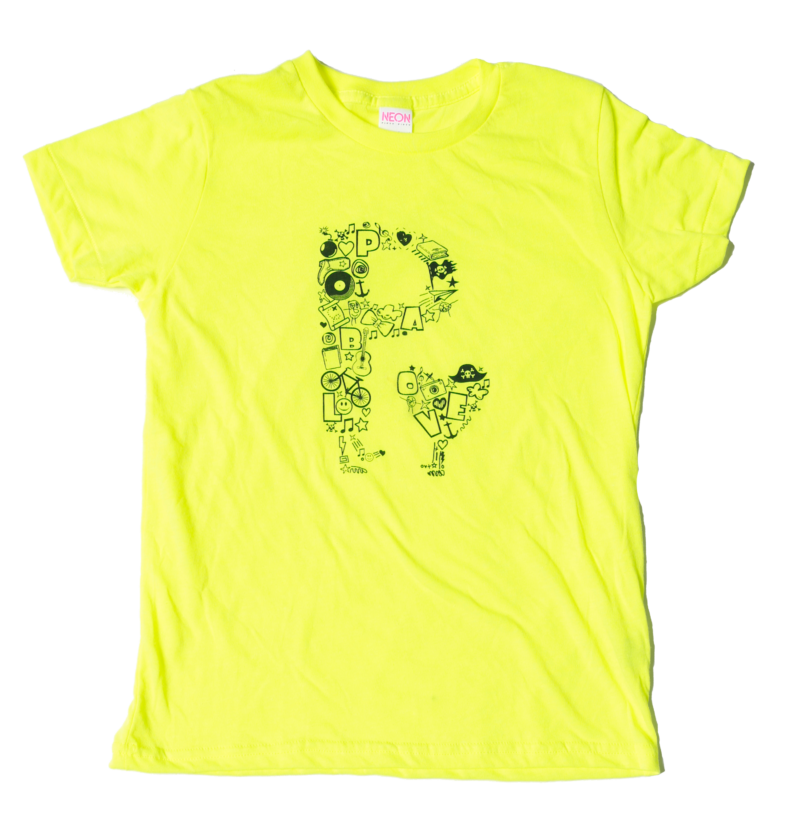 yellow neon shirt
