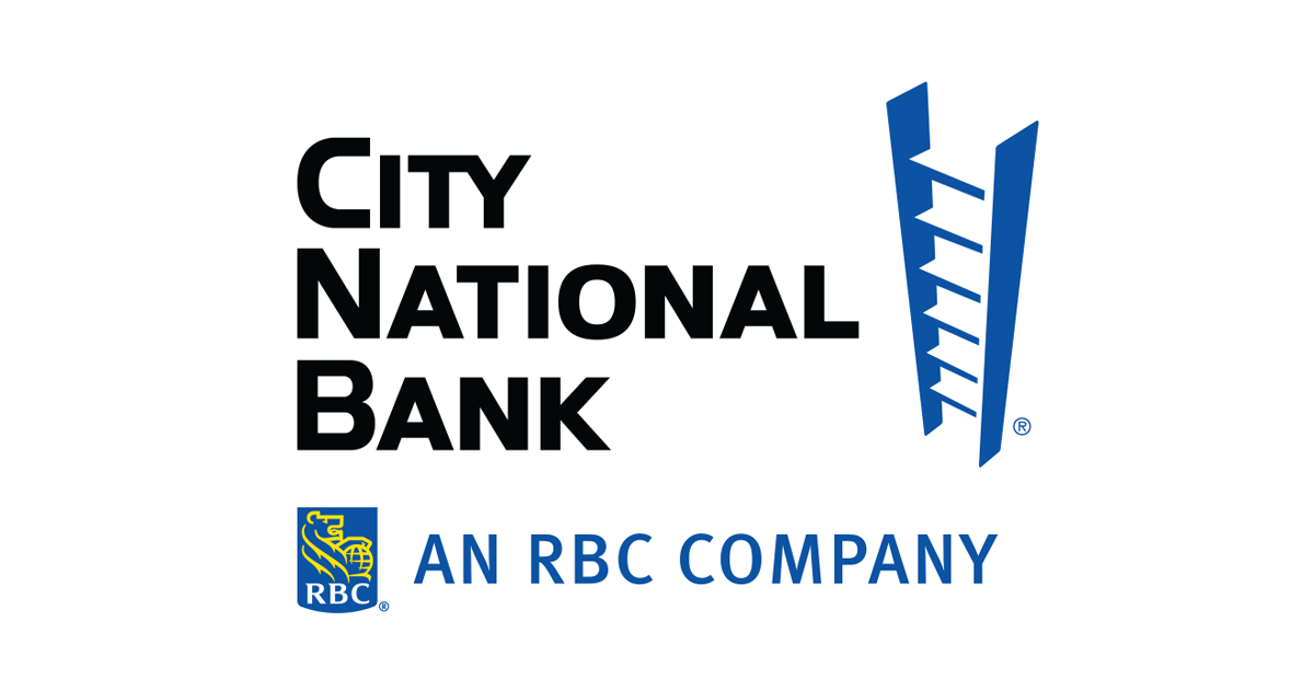City National Bank logo with ladder and blue tagline reading An RBC Company